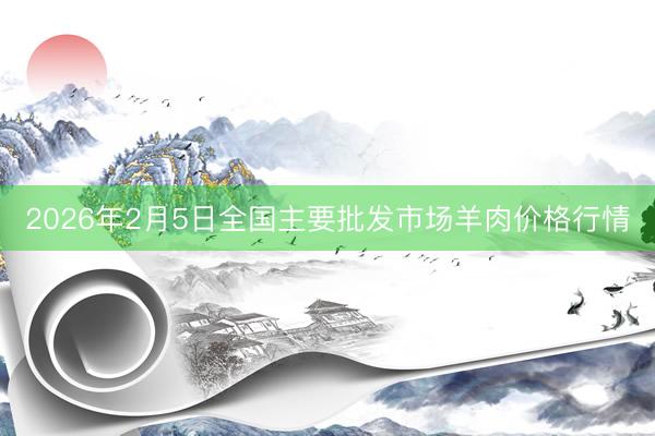 2026年2月5日全国主要批发市场羊肉价格行情