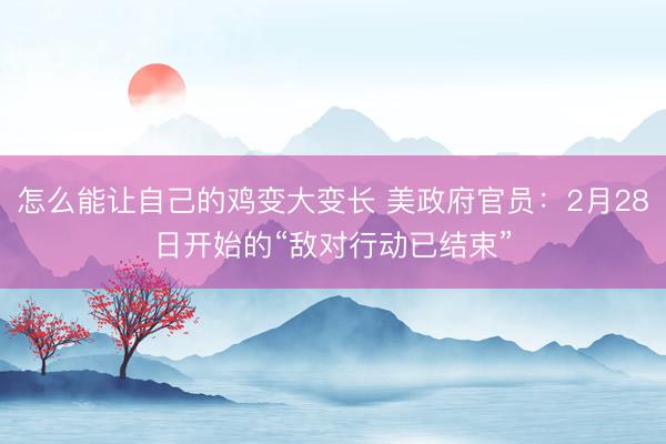 怎么能让自己的鸡变大变长 美政府官员：2月28日开始的“敌对行动已结束”