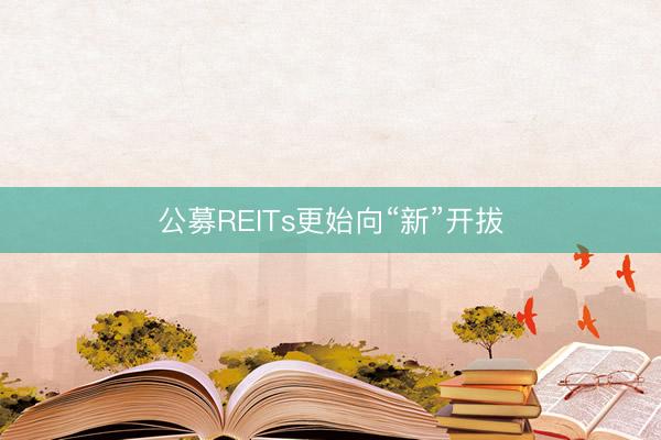 公募REITs更始向“新”开拔